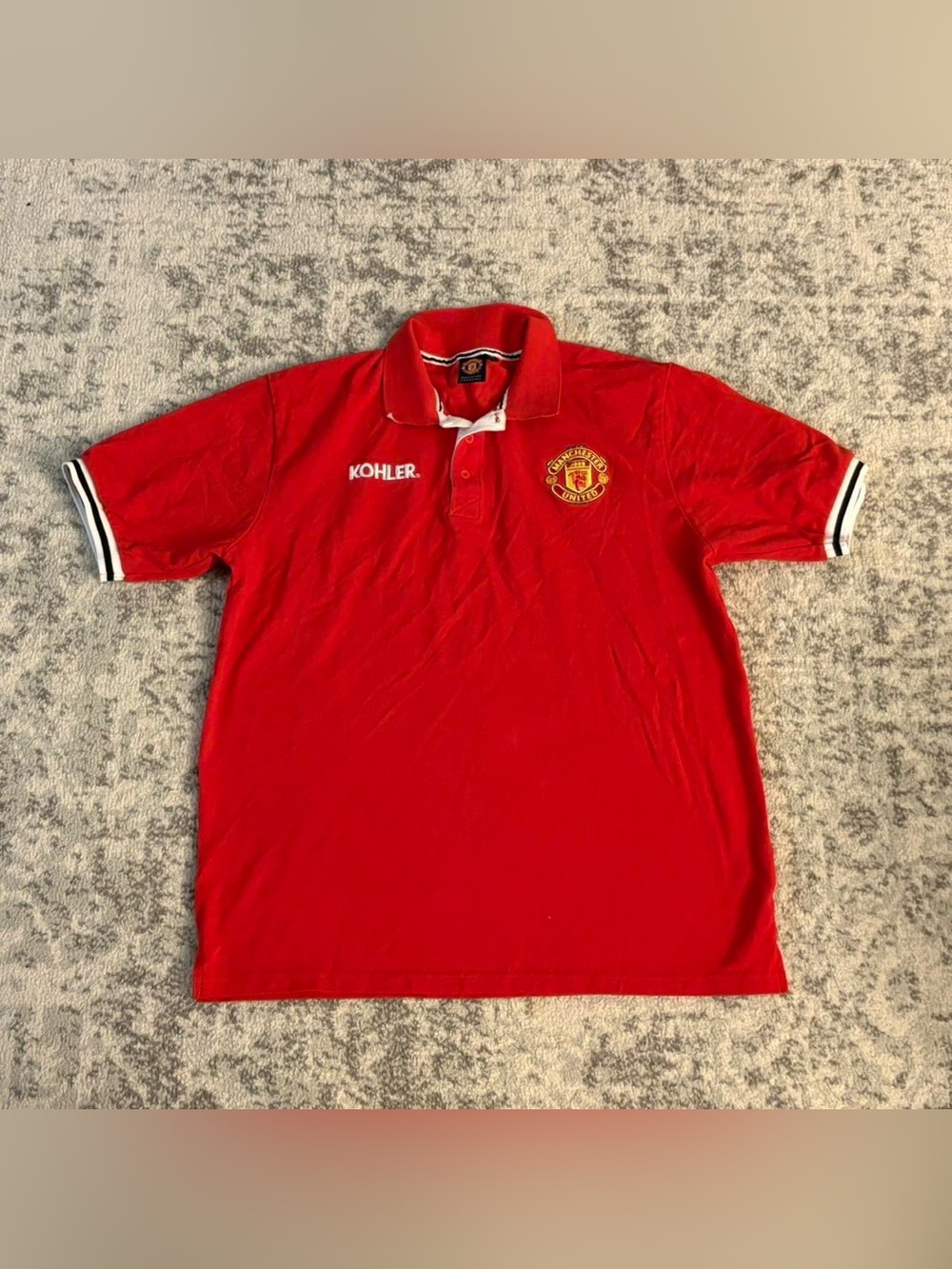 Manchester United Red Polo Shirt Size XL